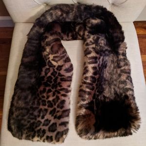 Faux fur scarf shawl